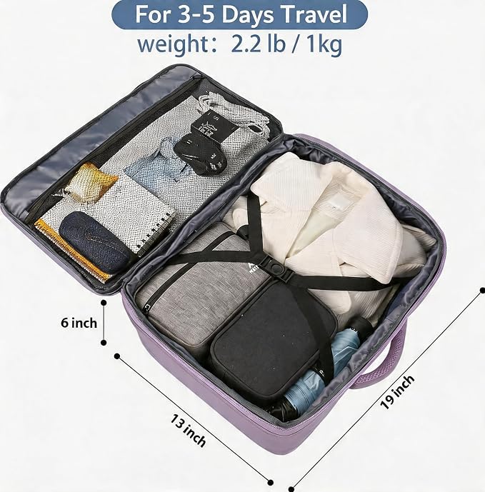 MATEIN Purple Travel Backpack, Large Capacity Carry on Backpack