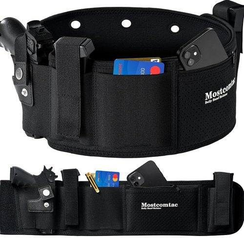 Mostcomtac Belly Band Holster - Comfortable & Breathable Neoprene Waistband for Glock, Taurus, Ruger & More