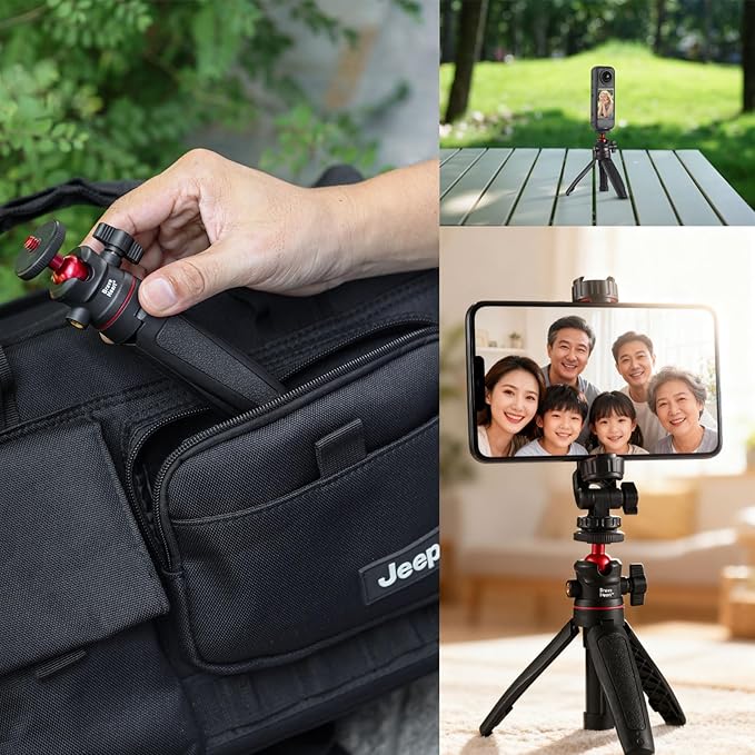 Black Mini Tripod Phone Stand