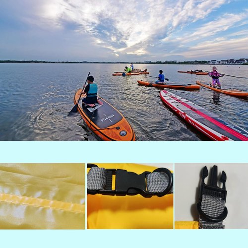 Dry Bags Waterproof - Ultralight Roll Top Sack for Kayaking & Camping | 40L Black