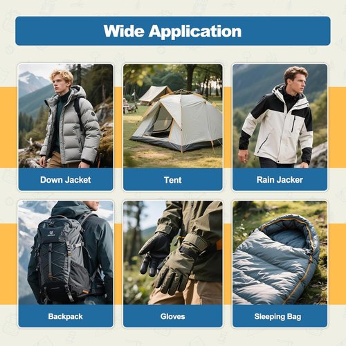 KING MOUNTAIN Self-Adhesive Nylon Fabric Repair Patch - Waterproof 9x11 Inch Kit for Quick Repairs | 4 Pcs (White)