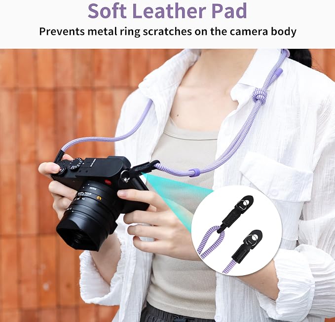 128cm Adjustable Vintage Braided Rope Vintage Camera Neck Shoulder Strap