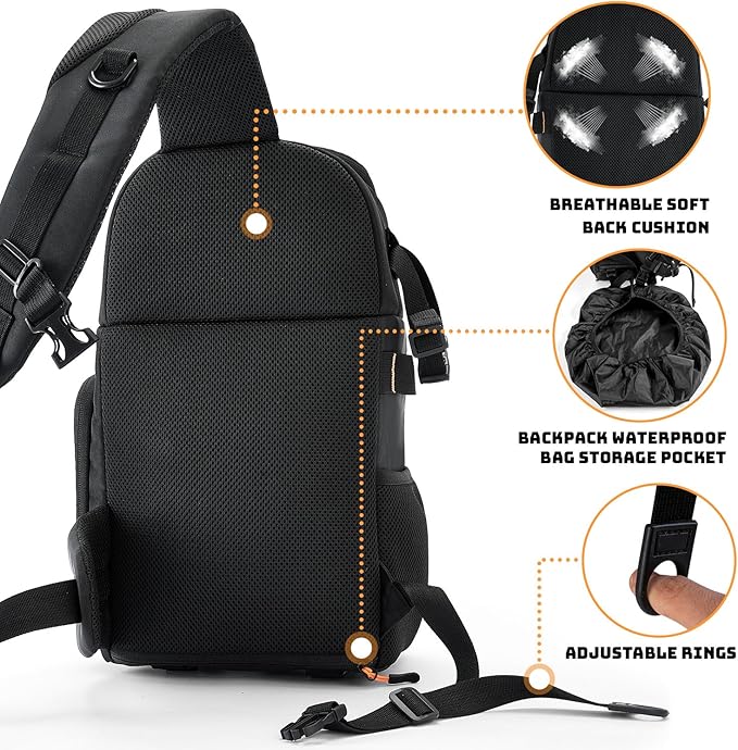 Vogano Camera Sling Bag for Photographers