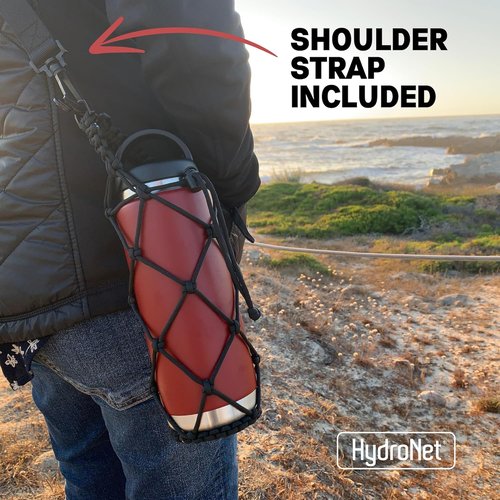 Gearproz HydroNet Carry Bag - Versatile Handle & Shoulder Strap for YETI Rambler & Camelbak Bottles | Ideal for Hiking & Travel