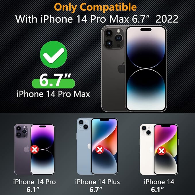 Fotbor for iPhone 14 Pro Max Screen Protector