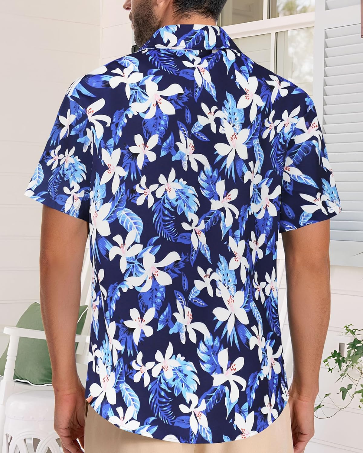Skiennix Men's Hawaiian Shirt - Short Sleeve Casual Beach Top with Pocket | Summer 2026 Style