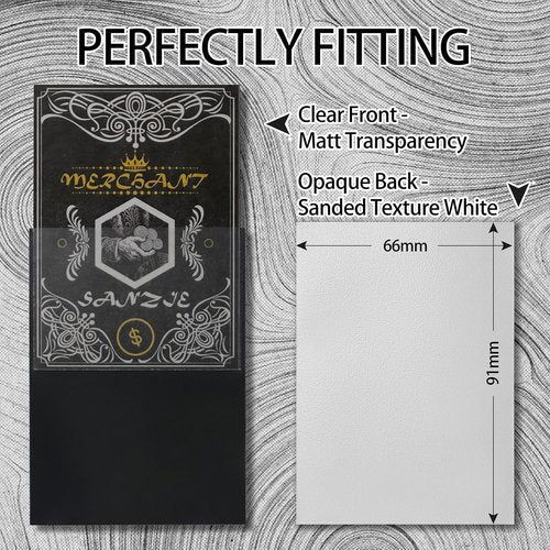 **SANZIE Matte Card Sleeves - Premium Deck Protectors for MTG, TCG & PTCG | 68 Count Light Grey**