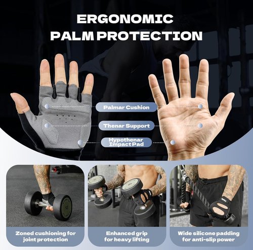 Cofit Breathable Workout Gloves - Antislip Weight Lifting Gloves for Men & Women | Superior Grip & Palm Protection