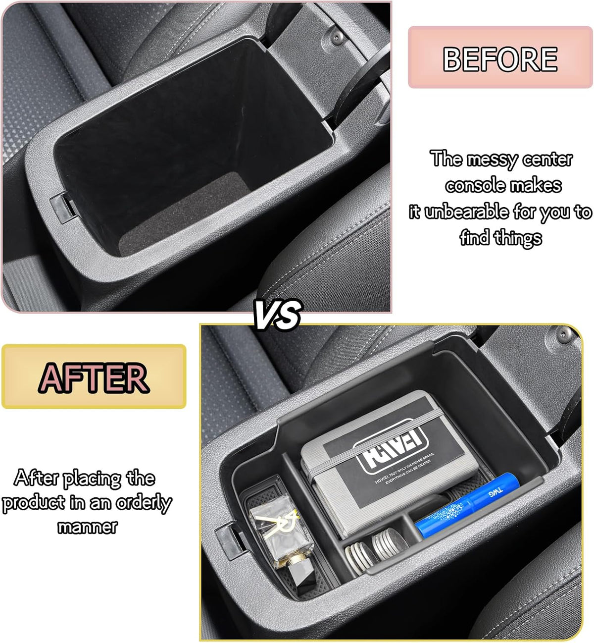 Center Console Organizer Tray for 2024-2026 Chevrolet Trax & Buick Envista