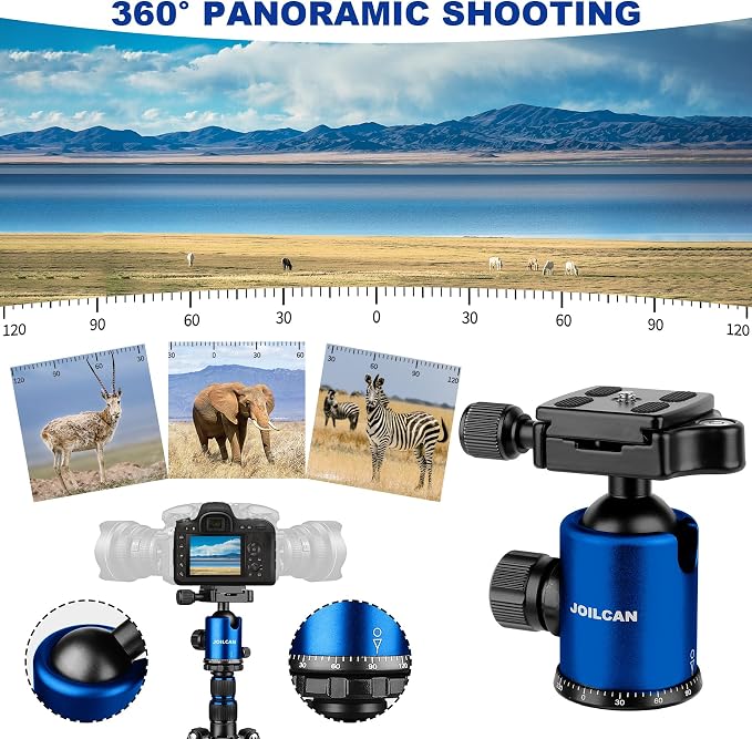 80/85 inches Heavy Duty Tripod for Camera and Phone, DSLR Binoculars Spotting