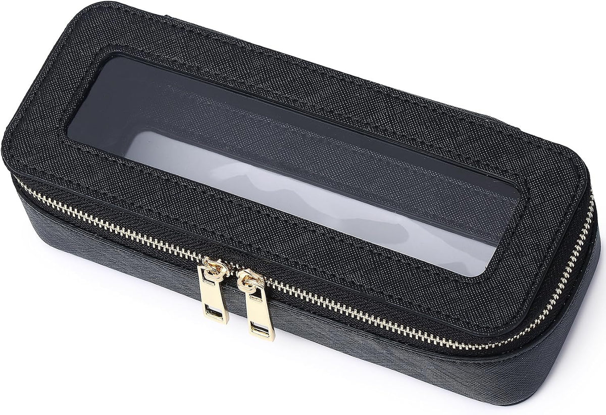 Pinkmik Makeup Brush Case, Black, SLIM