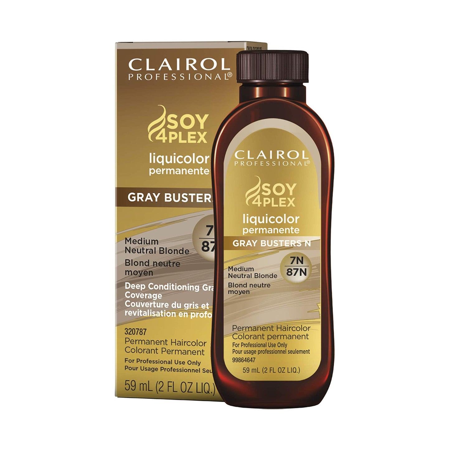 Clairol Professional Permanent Liquicolor For Blonde Hair Color, 7N Med Neutral Blonde, 2 Oz