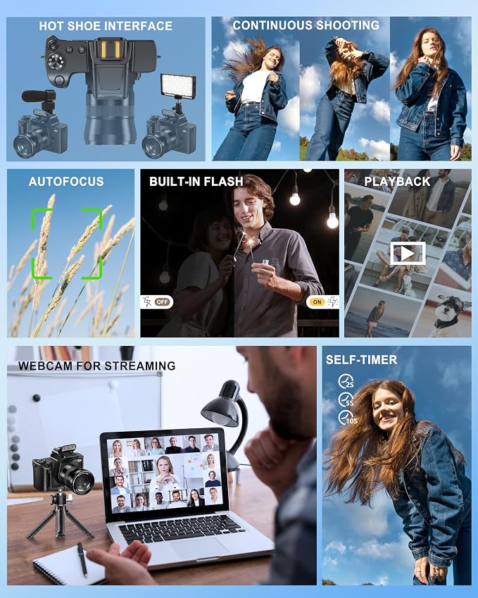 True 4K Digital Camera for Photography