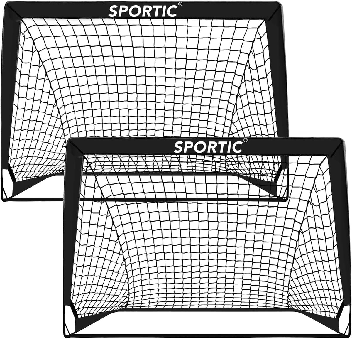 Pop Up Soccer Goal Net Set by [Brand Name] - 2 Pack 4' x 3' Portable Goals for Kids | Indoor & Outdoor Use