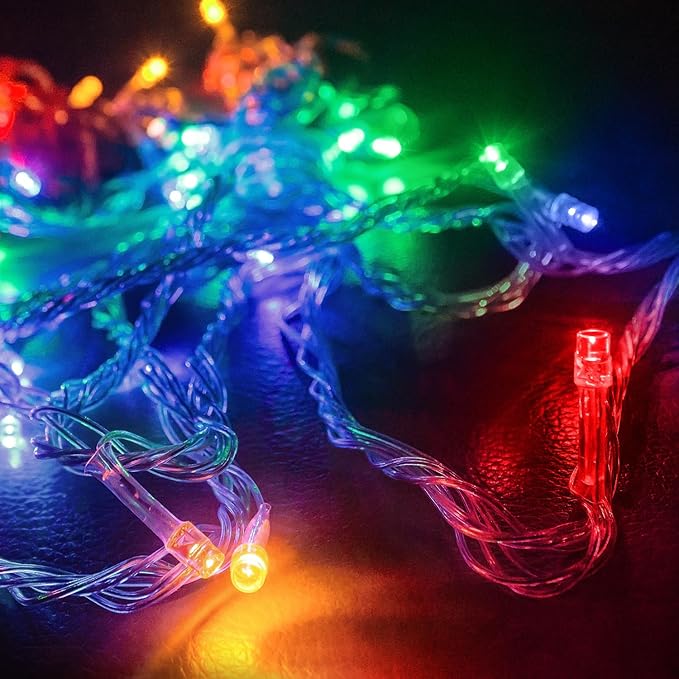 210 LED 4-Color Outdoor Easter String Lights, Seasonal Fairy Lights with 8 Modes, Waterproof Indoor Outside Decoration Lighting for Christmas, Parties, Wedding, Patio, New Year(70FT)