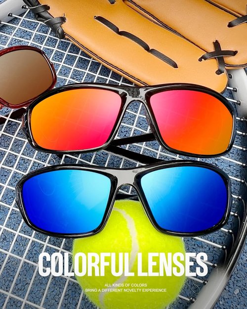 KALIYADI Polarized Sunglasses - UV Protection for Men | 4-Pack Sports Shades for Fishing & Cycling