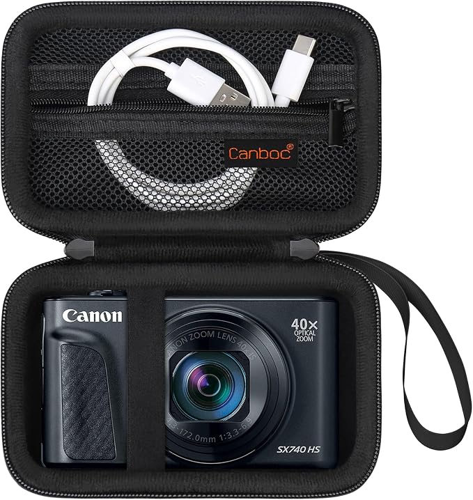 Canboc Carrying Case for Canon PowerShot SX740/ SX730/ SX720/ SX620/ G7X Mark