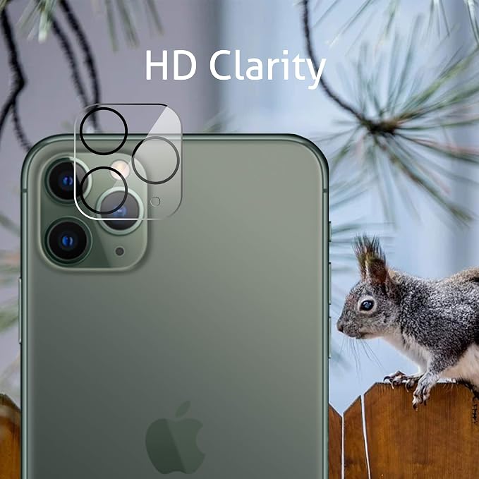 Ailun 2 Pack Screen Protector for iPhone 11 Pro + 2 Pack Camera Lens Protector