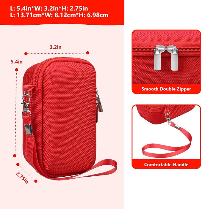 Hard Travel Case for Sony ZV-1F / ZV-1 / ZV-1 II Digital Camera, Vlogger Camera
