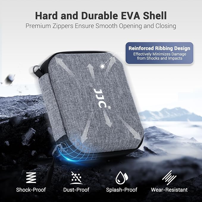 JJC Hard Lens Filter Pouch, 4-Pocket Filter Case