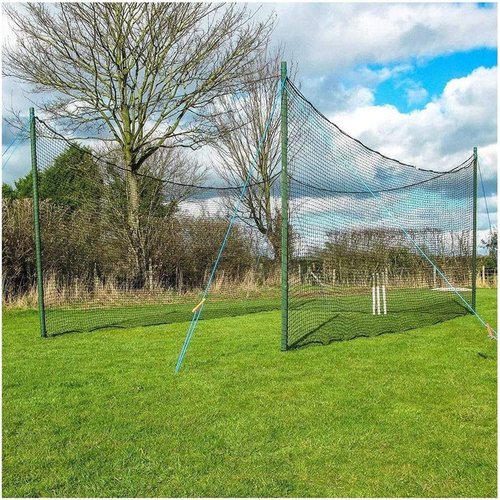 KACQIHTU Safety Net - Knotless Polyester Baseball & Softball Backstop Net for Kids & Pets | Black