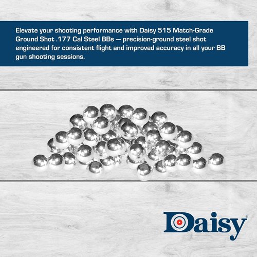 Daisy 515 Steel BBs - .177 Caliber Precision Ground Shots | High Performance for Airguns