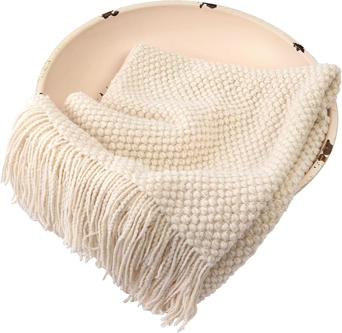 Zeroest Baby Photography Props Basket Braid Wool Wrap Newborn Photo Shoot