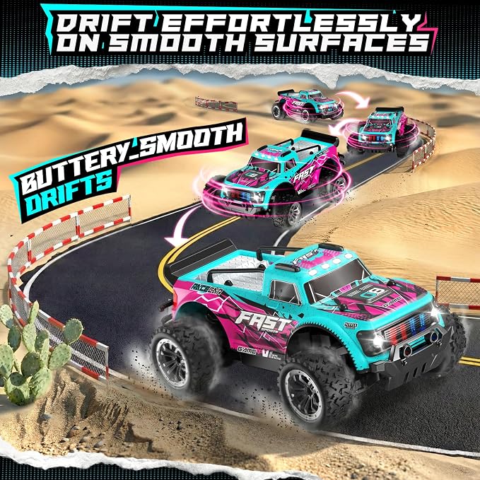 Remote Control Car, 2WD Off-Road RC Cars, 20 KM/H All-Terrain Rc Truck