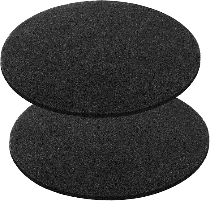Bigmeta Round Splash Pad for Oil Drain Pan, Fit 1.5-20 Gal Drip Catcher Pan, Heat-Resistant, No Splatter Change Mat for Car Transmission Oil Changing Drain Tray (2 Pcs)