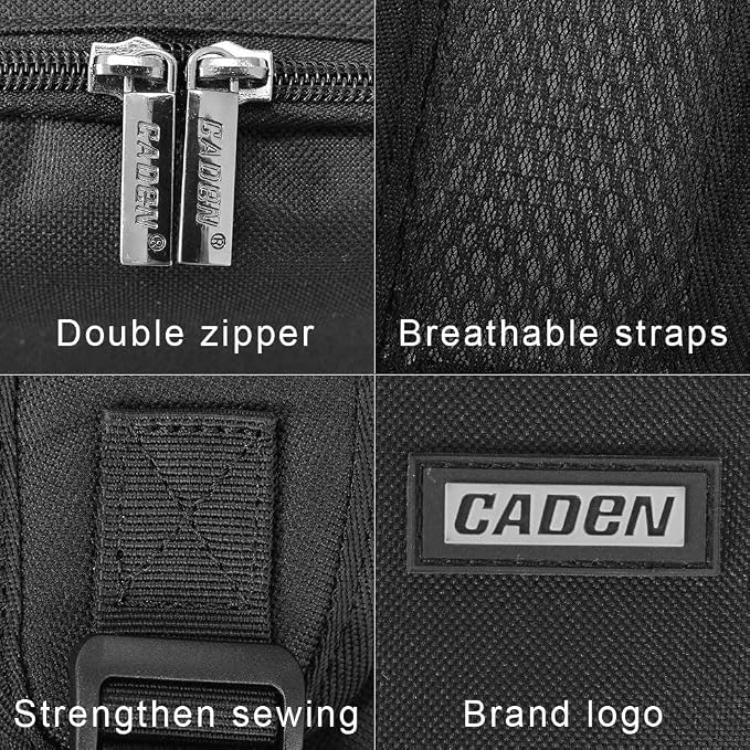CADeN Camera Backpack Bag with Laptop Compartment 15.6"