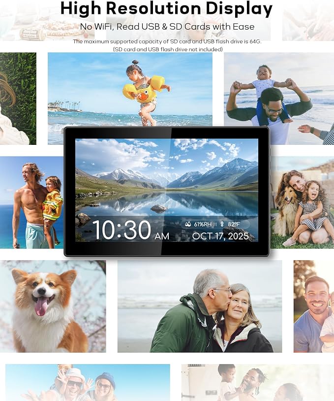 Mesqool 10.1" Dementia Clock for Seniors