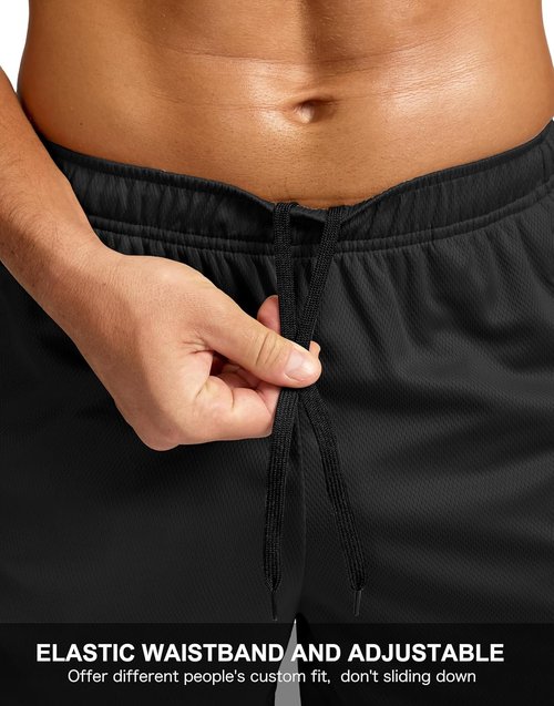 G Gradual Men's Quick-Dry Workout Running Shorts - Lightweight Gym Shorts with Zip Pockets | 5"/7"/9" Sizes