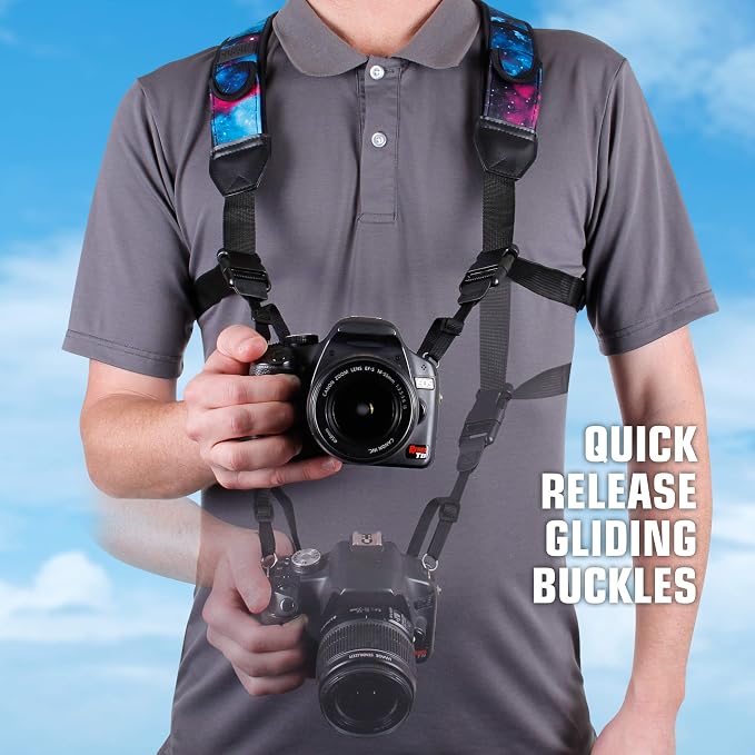 USA Gear DSLR Camera Strap Chest Harness