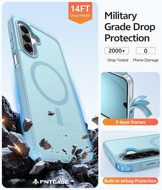 FNTCASE for Galaxy A17/A16 5G Phone Case: for Samsung A17 Cases Matte