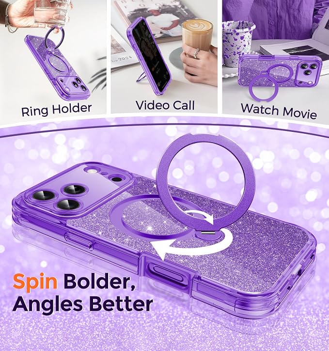Twinkle Design Privacy Case for iPhone 17 Pro Max