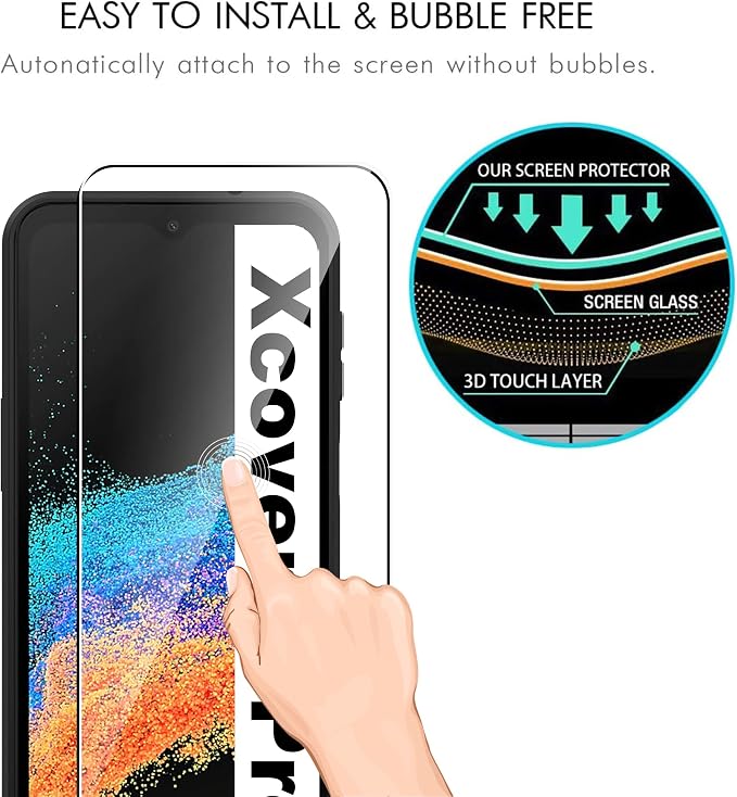 for Samsung Galaxy Xcover 6 Pro Screen Protector Tempered Glass flim+Galaxy