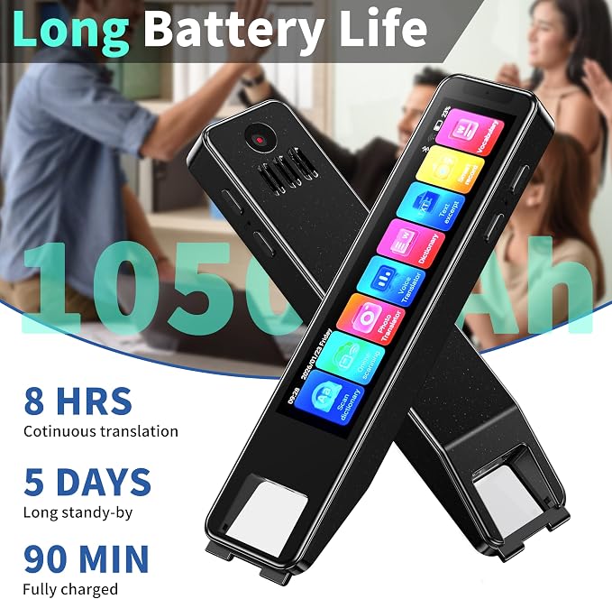 Scan Pen Translator for 142 Languages, Instant 2-Way Voice & Text Translation