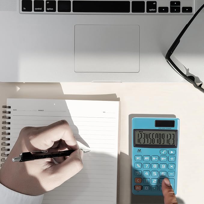 Mr. Pen- Standard Function Calculator, 12 Digits, Solar Calculator, Basic