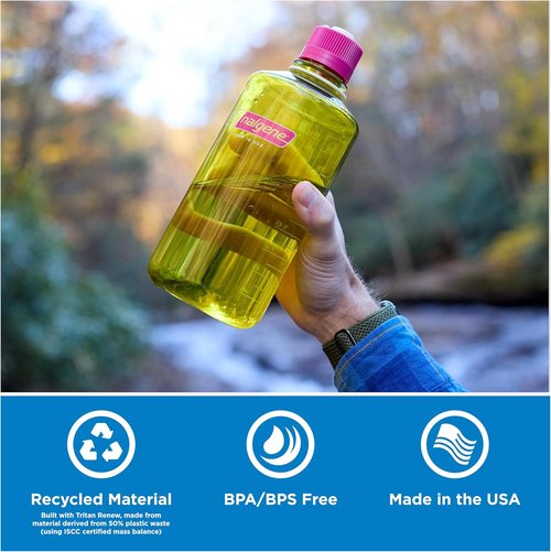 Nalgene 32 oz Narrow Mouth Water Bottle - BPA-Free, Durable & Leak-Proof | Lightweight for Gym, Office & Travel, Periwinkle