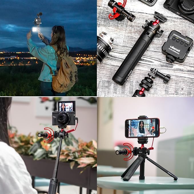 ULANZI MT-16 Extendable Mini Camera Tripod, 4 Levels Adjustment 360° Ball Head