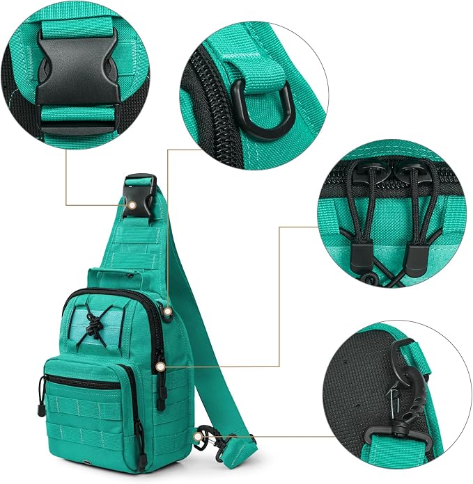 G4Free Outdoor Tactical Bag Backpack, Military Sport Bag Pack Sling Shoulder