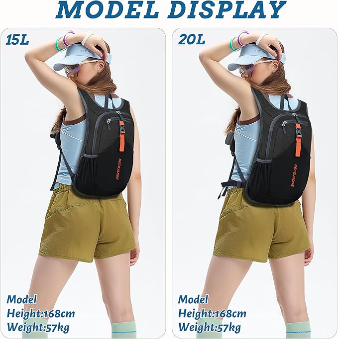 BECOJADDE 15L Small Hiking Backpack