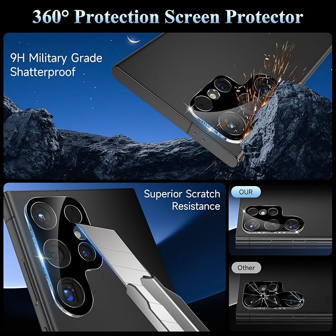 4 Pack Camera Lens Screen Protector