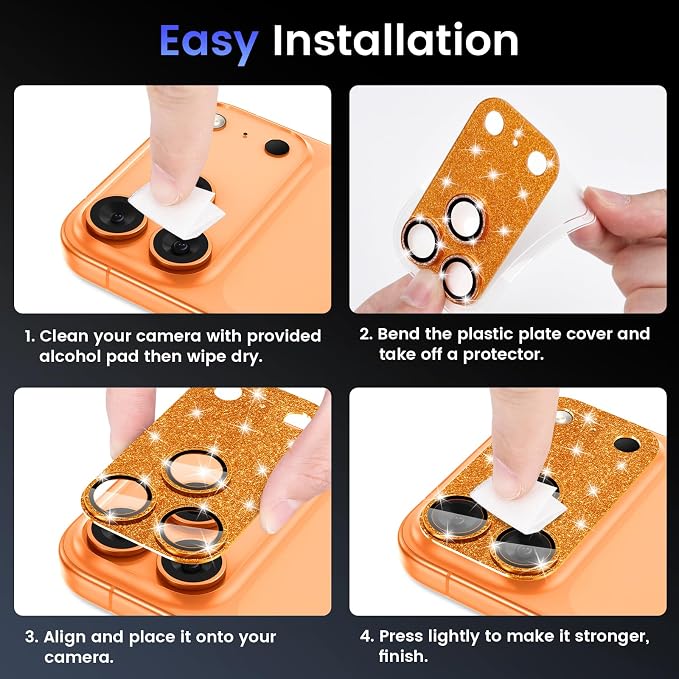 Tensea for iPhone 17 Pro Camera Lens Protector, Metal Aluminum Alloy Tempered