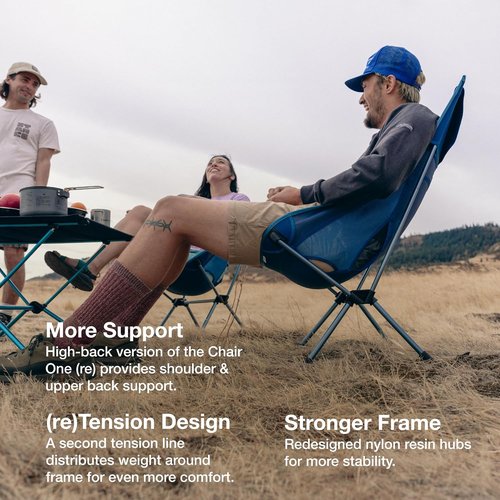 Helinox Chair One Highback - Lightweight High-Performance Camping Chair | Packable & Portable, Biscay Green