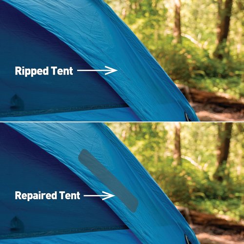 GEAR AID Tenacious Tape - 3” x 20” Nylon Fabric Repair Tape for Jackets, Tents & Gear - Black