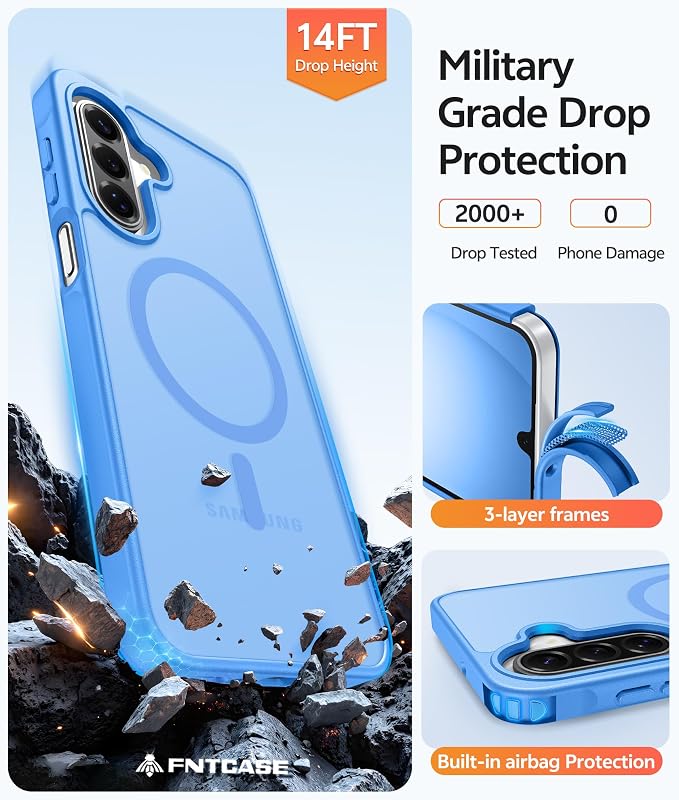 FNTCASE for Galaxy A17/A16 5G Phone Case: for Samsung A17 Cases Matte