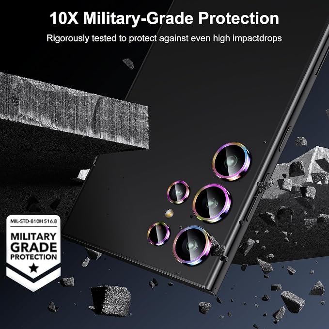 WSKEN for Samsung Galaxy S24 Ultra Camera Lens Protector, Ultra Thin Scratch