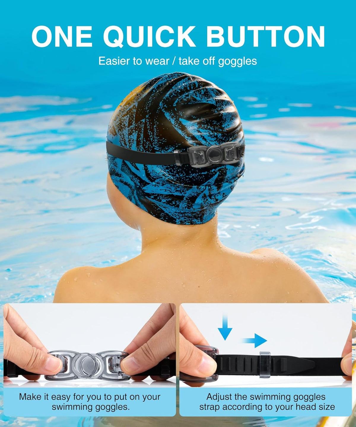 Skiennix Kids Swimming Goggles - Anti-UV, Anti-Fog, Leak-Proof | 3-Pack for Ages 6-16