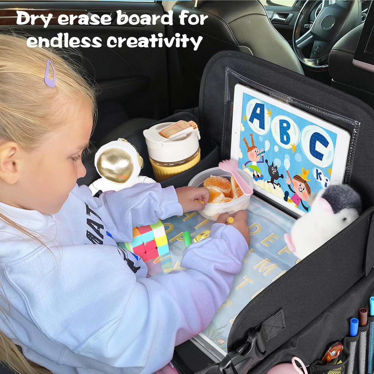 MENZOKЕ Kids Travel Tray, Road Trip Activities for Kids Toddlers
